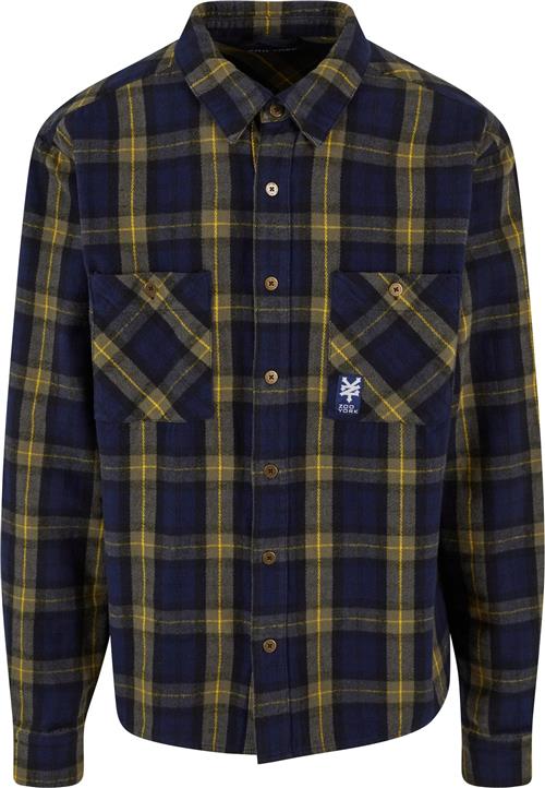 ZOO YORK Skjorte 'Iconic'  navy / gul / khaki
