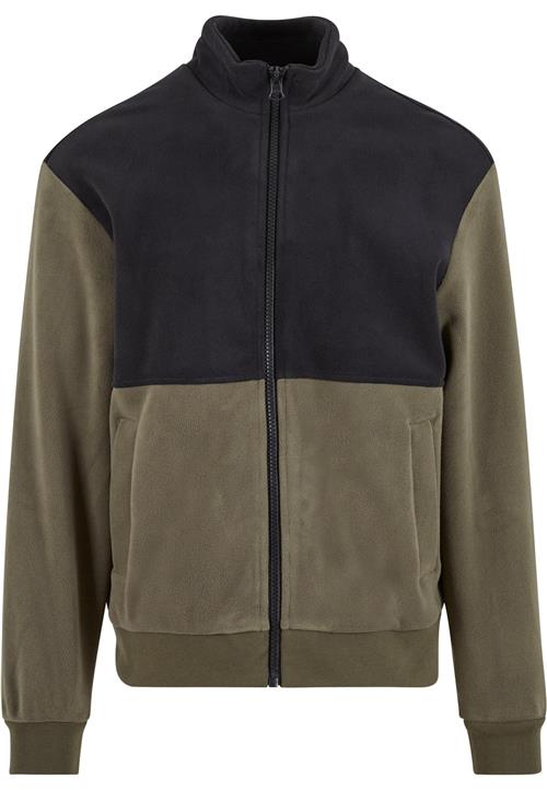 Urban Classics Fleecejakke  oliven / sort