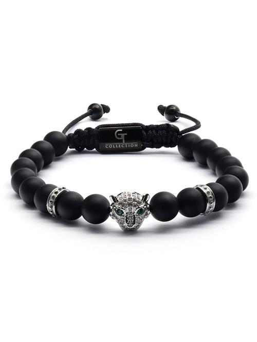 GT Collection Armbånd 'Leopard Head'  sort