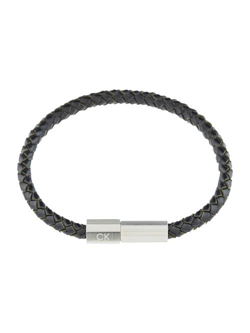 Calvin Klein Armbånd 'Industrial Facets'  sort / sølv