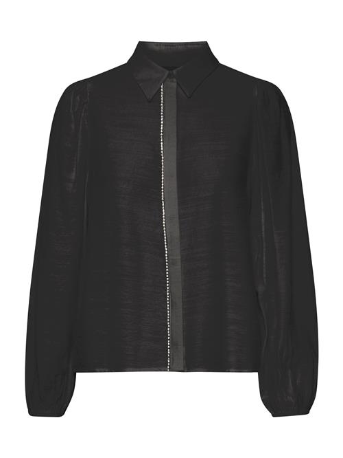 ICHI Bluse 'IHRhines'  sort / sølv