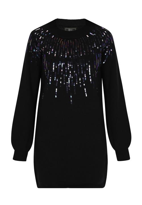 faina Strikkjole  sort