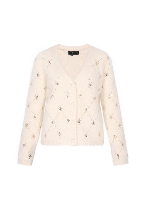 faina Cardigan  guld / uldhvid