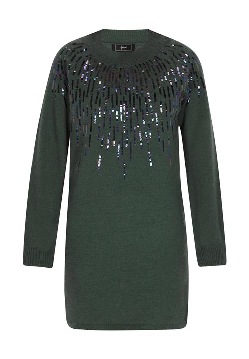 faina Strikkjole  navy / mørkegrøn