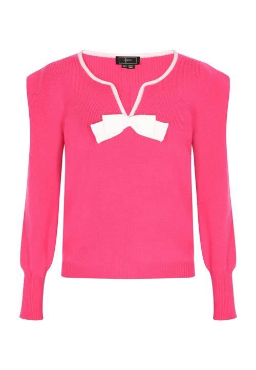 faina Pullover  pink / hvid
