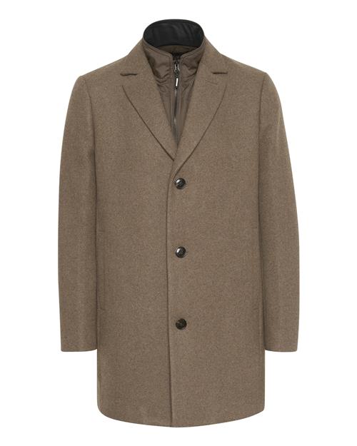 Matinique Overgangsfrakke 'MATrace Insert'  brun-meleret