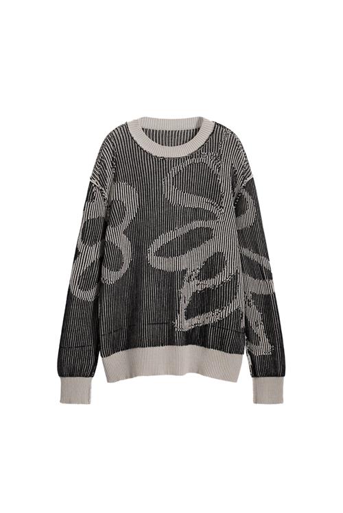 Desigual Pullover  sort / hvid