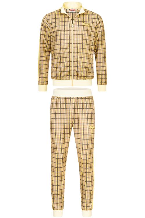 LONSDALE Træningsdragt 'Seabrook'  creme / brun / gul / sort