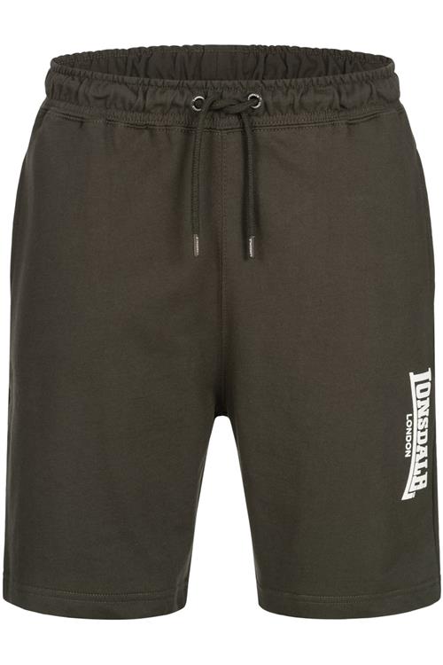 Se LONSDALE Bukser 'Fringford'  khaki / hvid ved About You