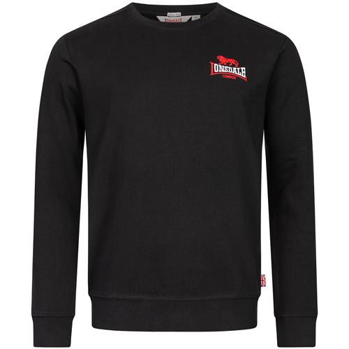 LONSDALE Sweatshirt 'Lympstone'  rød / sort / hvid