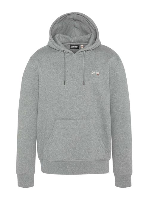 Schott NYC Sweatshirt 'Casual2'  grå / rød / hvid