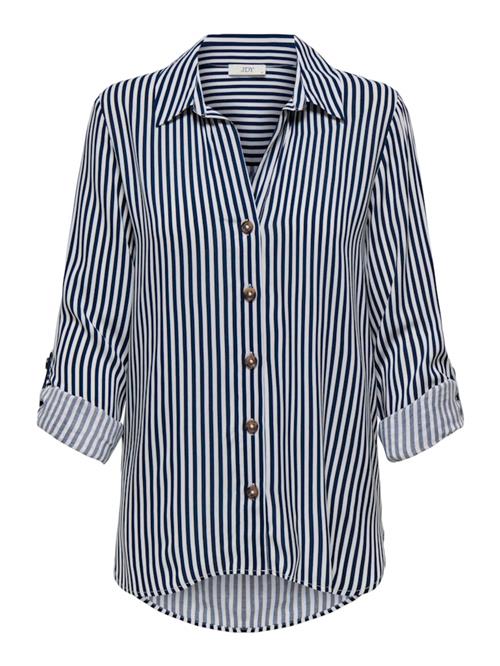 JDY Bluse 'JDYLaurel'  navy / hvid