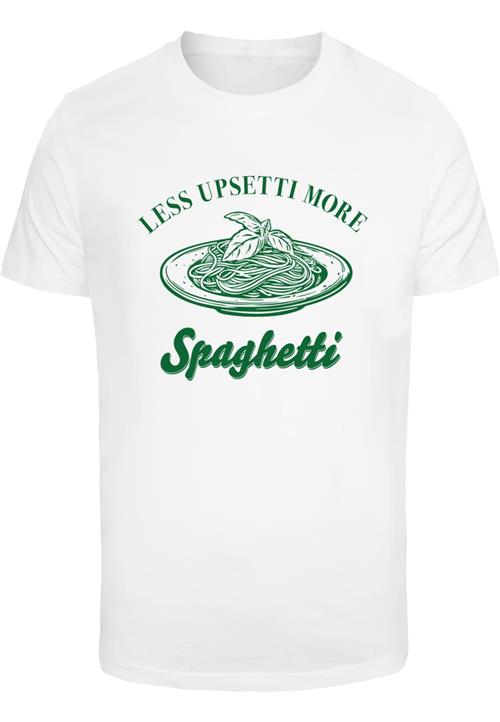 Mister Tee Bluser & t-shirts 'Upsetti Spaghetti'  grøn / hvid
