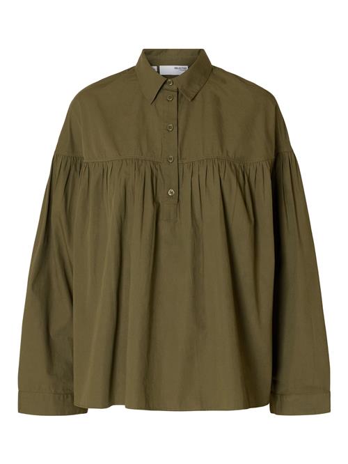 SELECTED Bluse  mørkegrøn