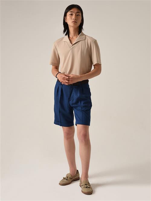 Antioch Bukser med lægfolder  indigo