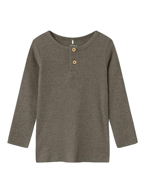 NAME IT Shirts 'Kab'  brun-meleret