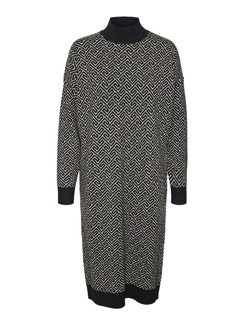 VERO MODA Strikkjole 'VMAria'  sort / hvid