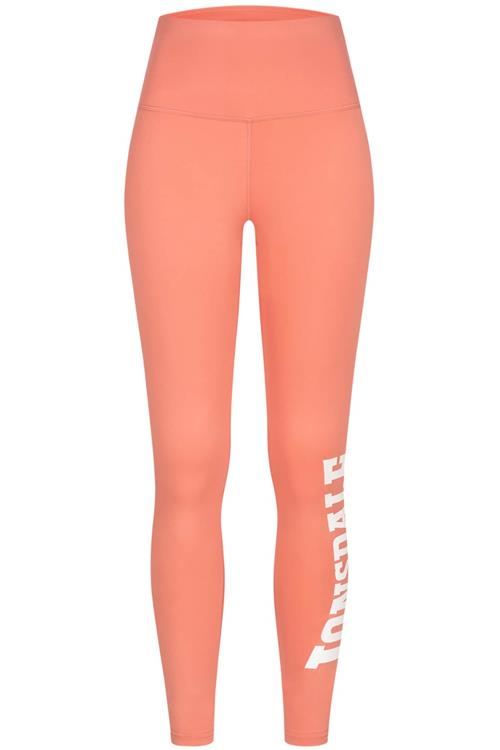 LONSDALE Leggings 'Semley'  koral / hvid