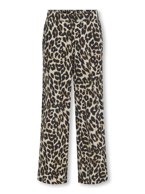 ONLY GIRLS Bukser 'CLARA'  beige-meleret / brun-meleret / sort