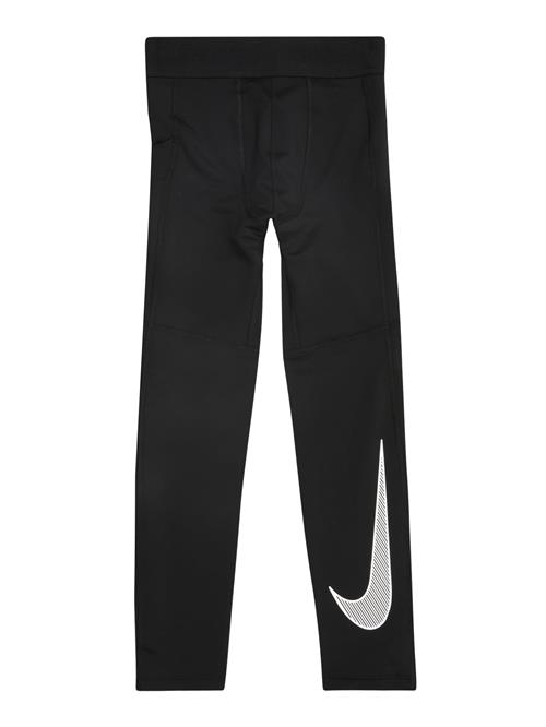 NIKE Sportsbukser 'Pro'  sort / hvid