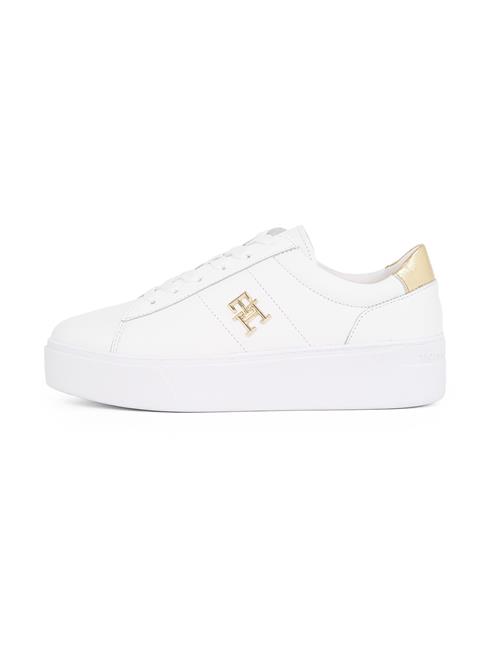 TOMMY HILFIGER Sneaker low  guld / hvid
