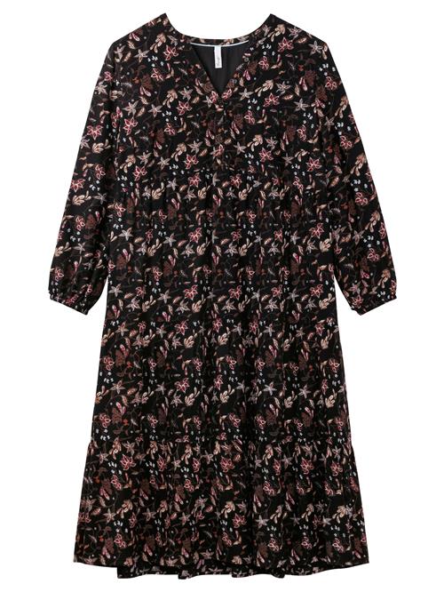 SHEEGO Blusekjole  brun / rød / sort / hvid