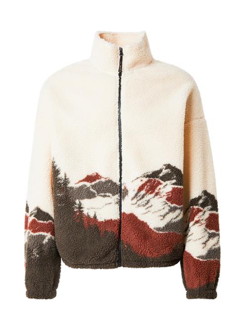 JACK & JONES Overgangsjakke 'Mountain'  ecru / brun / rustbrun