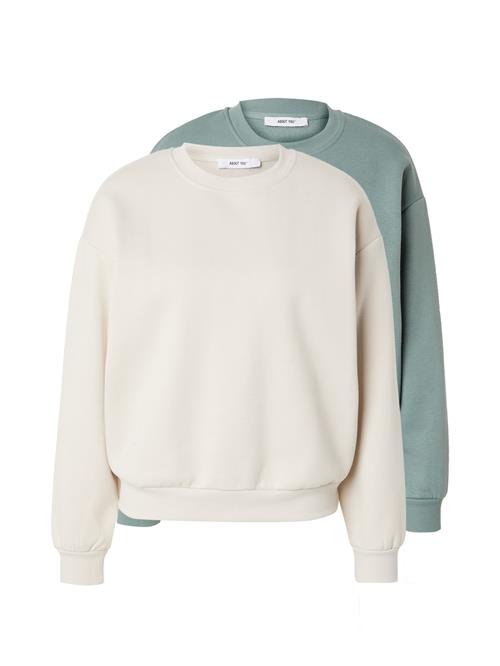 ABOUT YOU Sweatshirt 'Ina'  beige / lysegrøn