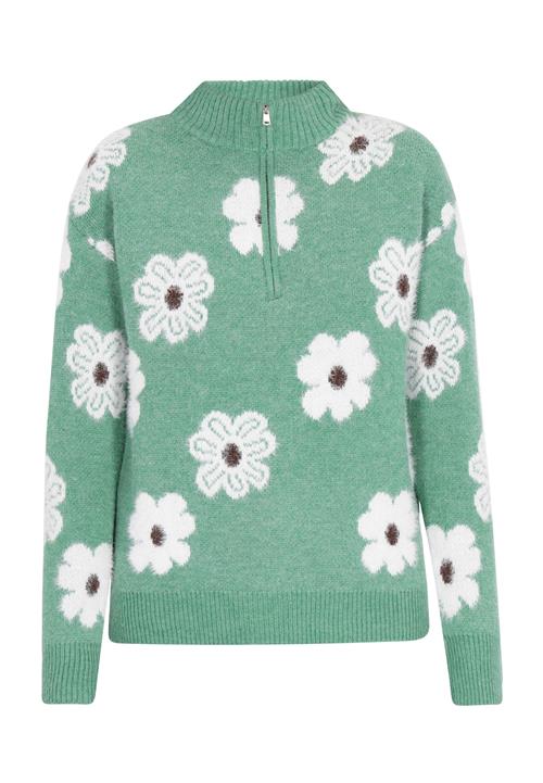 swirly Pullover  brun / grøn / hvid