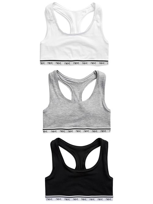 Next BH  grå-meleret / sort / hvid