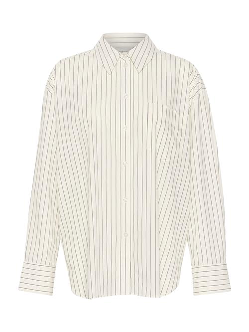 Gestuz Bluse 'NoelleGZ'  mudderfarvet / hvid