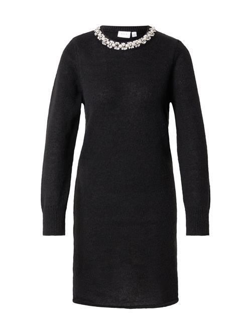 VILA Strikkjole 'Alice'  sort / sølv