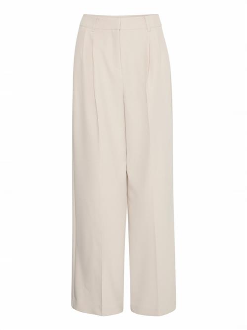 ICHI Bukser med lægfolder 'IHLexi PA9'  beige