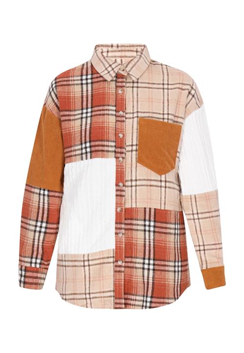 usha BLUE LABEL Overgangsjakke  beige / brun / orange / hvid