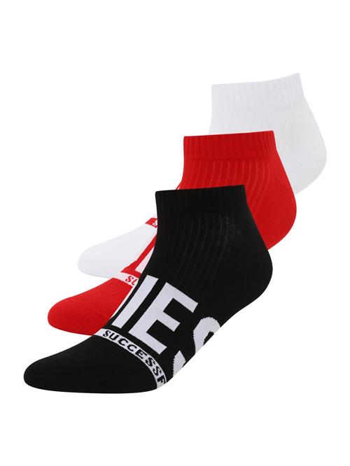 DIESEL Sokker 'SKM-GOST'  rød / sort / hvid