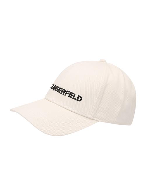 Karl Lagerfeld Hætte 'ESSENTIAL'  sort / hvid