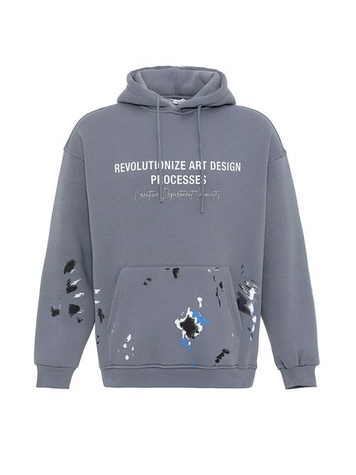 VAMOS CLO Sweatshirt  blå / basalgrå / sort / hvid