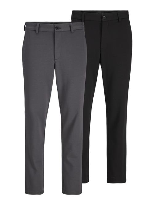 JACK & JONES Lærredsbukser  antracit / sort