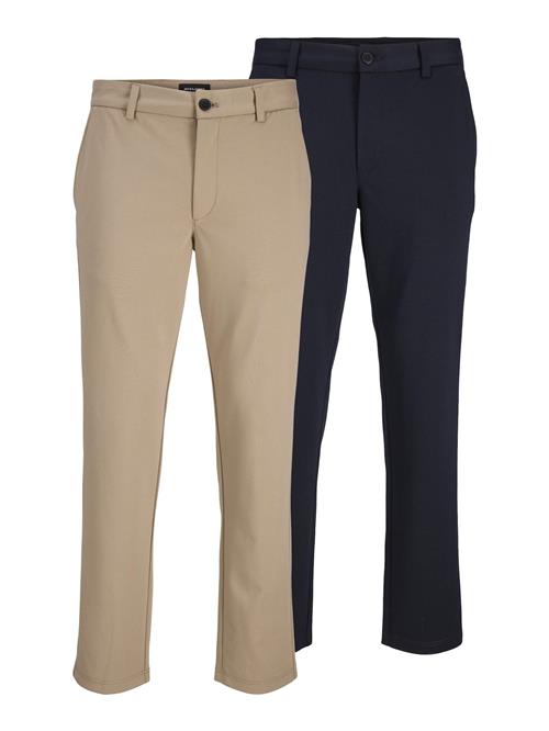 JACK & JONES Lærredsbukser  beige / navy