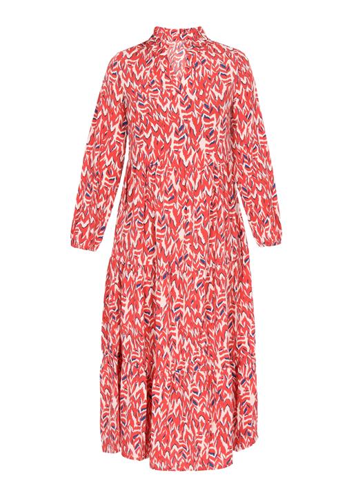 Usha Kjole  creme / navy / orange