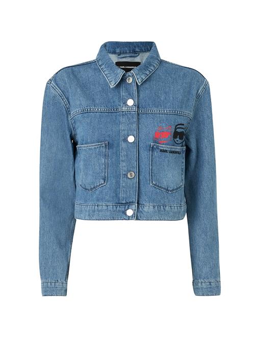 Karl Lagerfeld Overgangsjakke 'Ikon'  blue denim / pink / sort