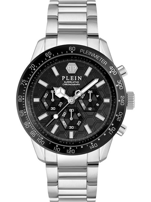 Philipp Plein Analogt ur  sort / sølv