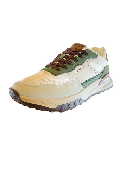 KOROSHI Sneaker low  rustbrun / kiwi / hvid / offwhite