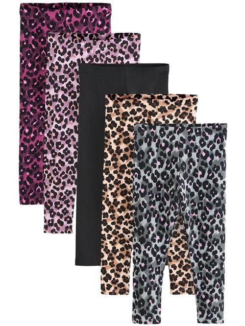 Next Leggings  cappuccino / mint / orkidee / sort