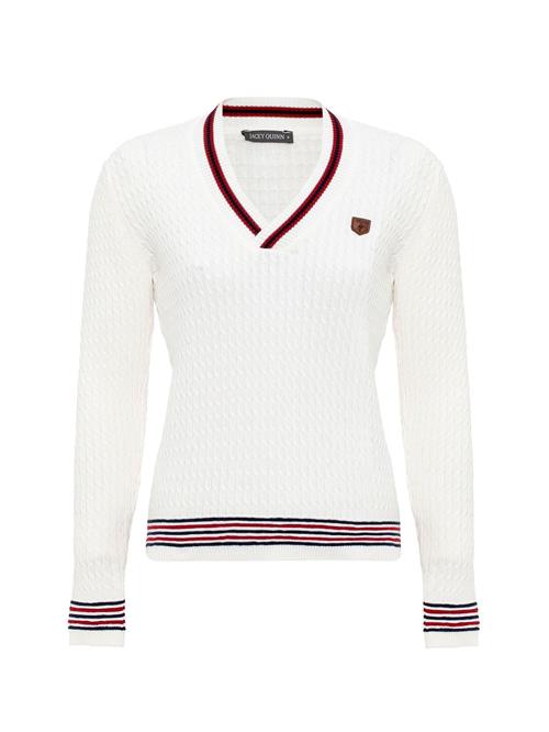 Jacey Quinn Pullover  navy / carminrød / offwhite