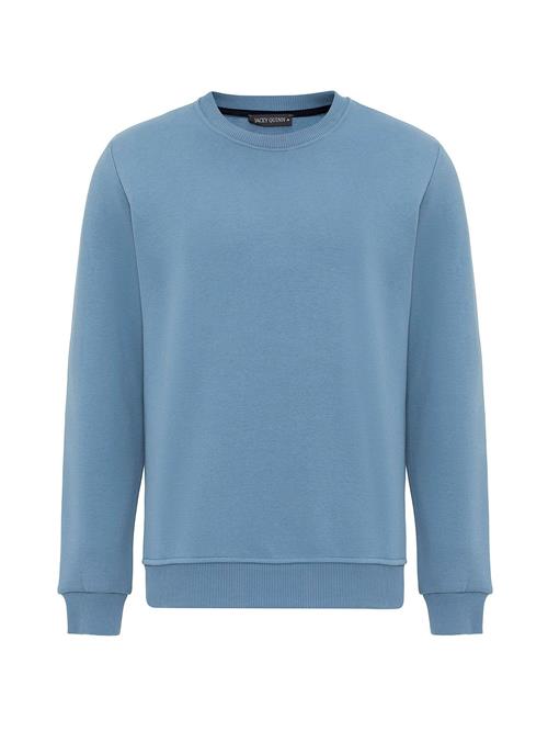 Jacey Quinn Sweatshirt 'Edrian'  lyseblå / sort