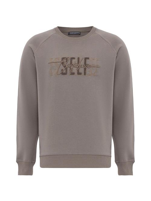 Jacey Quinn Sweatshirt  mørkegrå / pastelgrøn