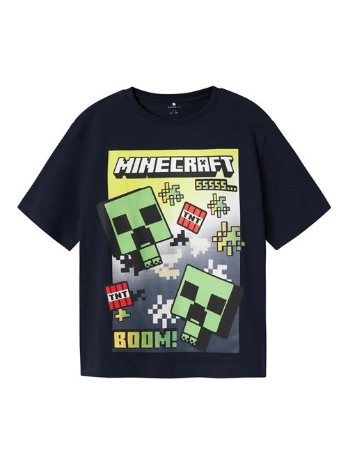 NAME IT Shirts 'NKMMus Minecraft'  antracit / gran / lys rød / sort