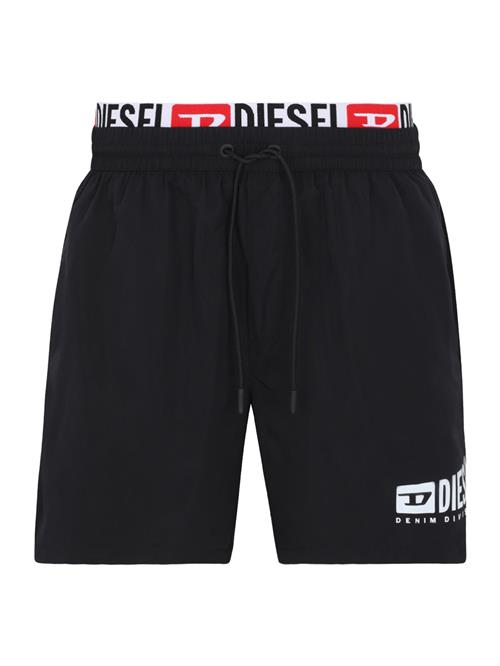 DIESEL Badeshorts 'VISPER'  rød / sort / hvid