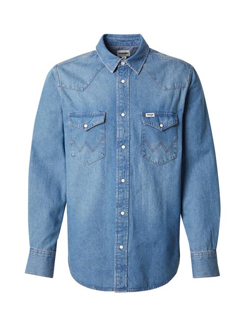 WRANGLER Skjorte  blue denim